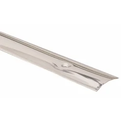 Barre de seuil à visser en inox brillant 15/10e - 70x2700 mm DINAC