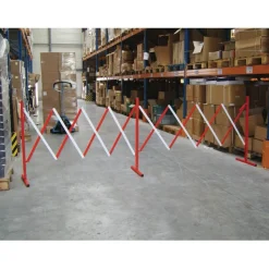 Barrière extensible de chantier double en acier - 4 mètres VISO