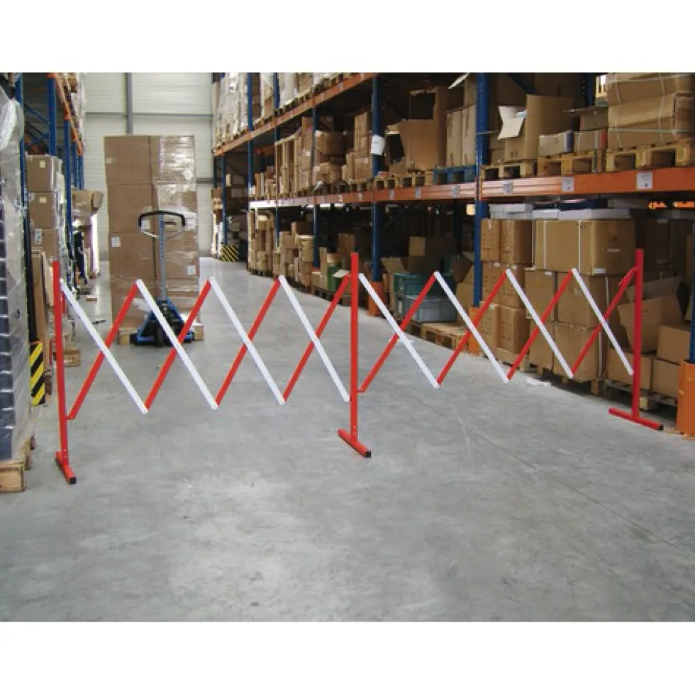 Barrière extensible de chantier double en acier - 4 mètres VISO