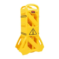 Barrière mobile extensible - 4 m dépliée - signalisation - sécurité RUBBERMAID