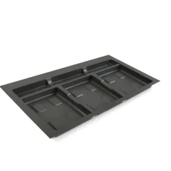 Base pour poubelle de tri sélectif - gris anthracite EMUCA