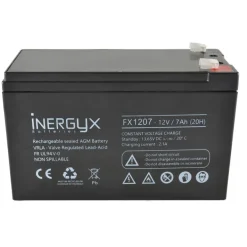 Batterie 12V rechargeable - pour gâche et ventouse - FX 1207 Izyx