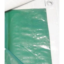 Bâche de couverture 140gr - Blanc/Vert - 10mx12m JET7GARDEN