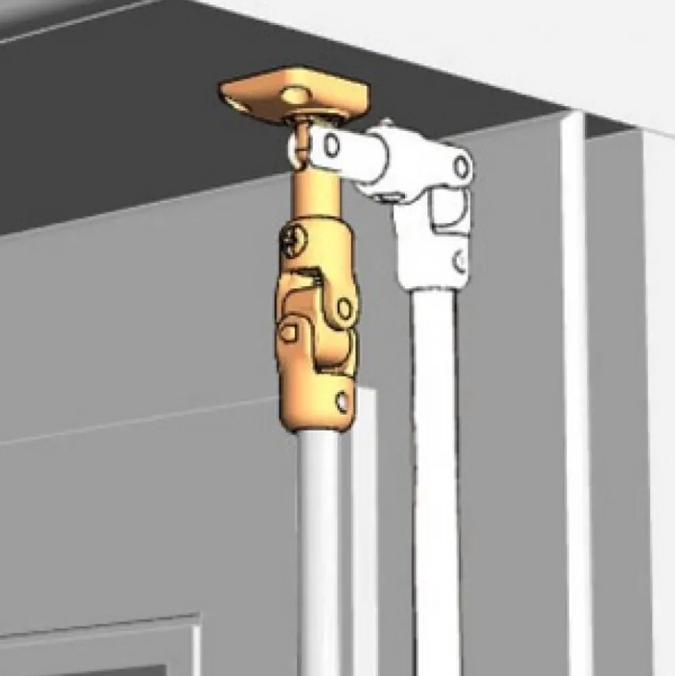 Bloc guide repliable pour volet roulant à manivelle - longueur 215 mm Interges