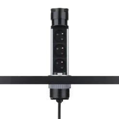 Bloc 3 prises escamotable - 2P+T + 2 ports USB GTV