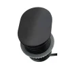 Bloc prise Slidy avec cache coulissant noir SYNERCIA