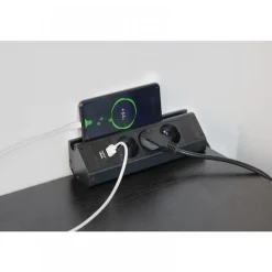 Bloc prises - pose en angle - pour cuisine ou bureau SYNERCIA