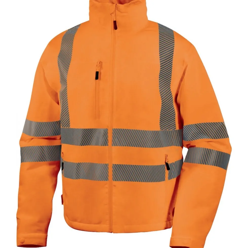 Blouson de travail imperméable stretch haute visibilité FLENHV - orange DELTA PLUS