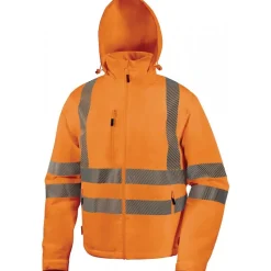 Blouson de travail imperméable stretch haute visibilité FLENHV - orange DELTA PLUS