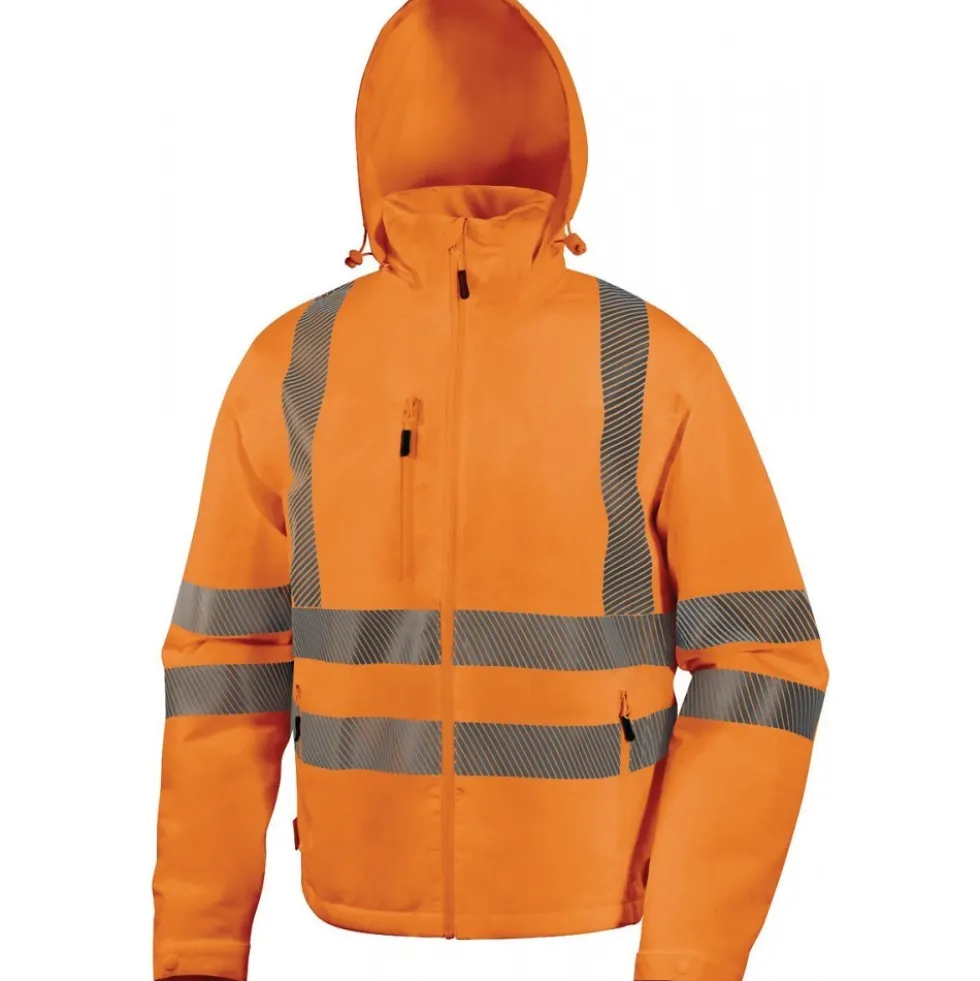 Blouson de travail imperméable stretch haute visibilité FLENHV - orange DELTA PLUS