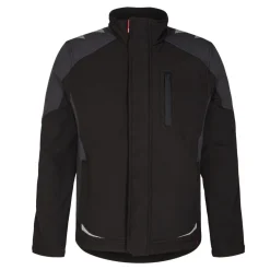 Blouson softshell noir avec fermeture à rabat GALAXY 8810 ENGEL