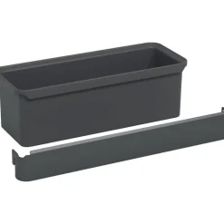 Boite de rangement anthracite avec support pour rail K-Line Side KESSEBÖHMER