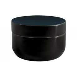 Boite de rangement - noir brillant - en grès - Jaro SPIRELLA