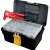 Boite à outils avec pince à riveter et assortiment de 160 rivets TECHMAN