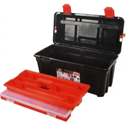 Boite à outils plateau amovible + organiseur - 480 x 258 x 255 mm TAYG