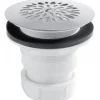 Bonde de douche à grille inox 60 mm - sortie verticale NICOLL