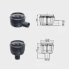 Bonde de douche à l'italienne 150 x 150 mm ajustable sortie horizontale ACO