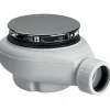 Bonde de douche 90 mm capot chromé - sortie horizontale - Tempoplex VIEGA