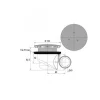 Bonde de douche 90 mm - sortie orientable à 180° - La goulue VALENTIN