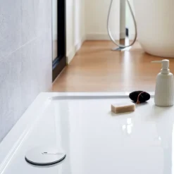 Bonde de douche pour receveur extra-plat - sortie horizontale - Slim + WIRQUIN PRO