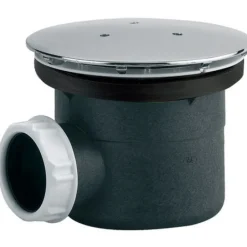 Bonde de douche pour receveur - diamètre 60 ou 90mm - capot métal VALENTIN