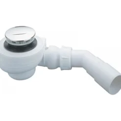 Bonde de douche receveur extra-plat Ø60 sortie horizontale Turboflow NICOLL