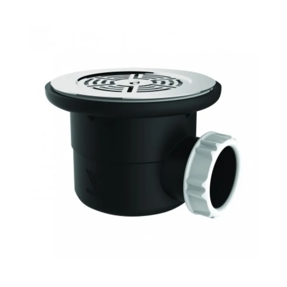 Bonde de douche - à visser - grille inox VALENTIN