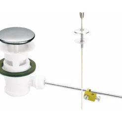 Bonde de lavabo à clapet plastique -en polypropylène NICOLL