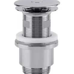 Bonde de lavabo Cut and Click en ABS chromé - réglable en hauteur VALENTIN