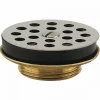Bonde de lavabo - laiton - 33x42 - grille inox VALENTIN