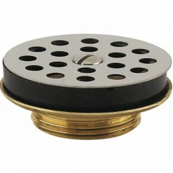 Bonde de lavabo - laiton - 33x42 - grille inox VALENTIN