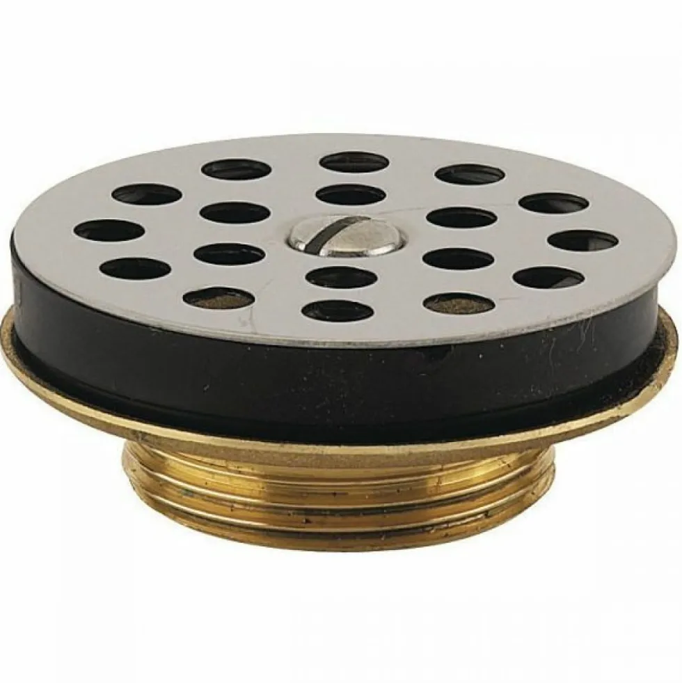 Bonde de lavabo - laiton - 33x42 - grille inox VALENTIN
