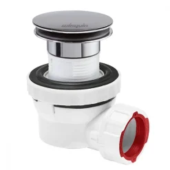 Bonde de lavabo à pression avec siphon gain de place Ø32 - Nano 6.7 WIRQUIN PRO