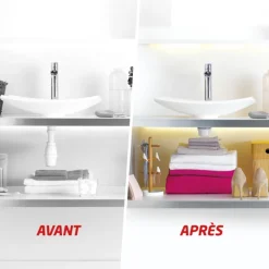 Bonde de lavabo à pression avec siphon gain de place Ø32 - Nano 6.7 WIRQUIN PRO