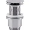 Bonde de lavabo universelle laiton - ouverture par pression - Digiclic VALENTIN