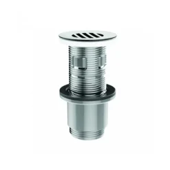 Bonde lavabo universelle à grille avec/ss trop plein H100 mm recoupable VALENTIN
