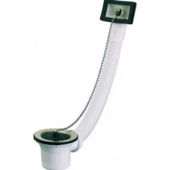 Bonde pour évier - inox - avec trop plein - cuvette diamètre 70mm VALENTIN