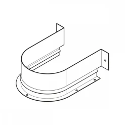 Bordure de protection du tiroir - découpe arrondie du siphon HETTICH