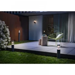 Borne extérieure LED 12W - Hauteur 50 cm - ENDURA Style Lantern Modern Ledvance