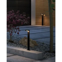 Borne solaire LED Ryse avec détecteur de mouvements -IP44 -anthracite PAULMANN