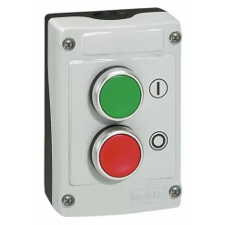 Boîte avec 2 boutons vert/rouge à impulsion LEGRAND