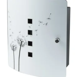 Boîte à clés - à motif contemporain Pissenlit - en inox - 6204/10 Ni BURG WACHTER