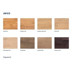 Boîte de 16 échantillons de 100 ml d'huile à bois bicomposant UNICO CIRANOVA