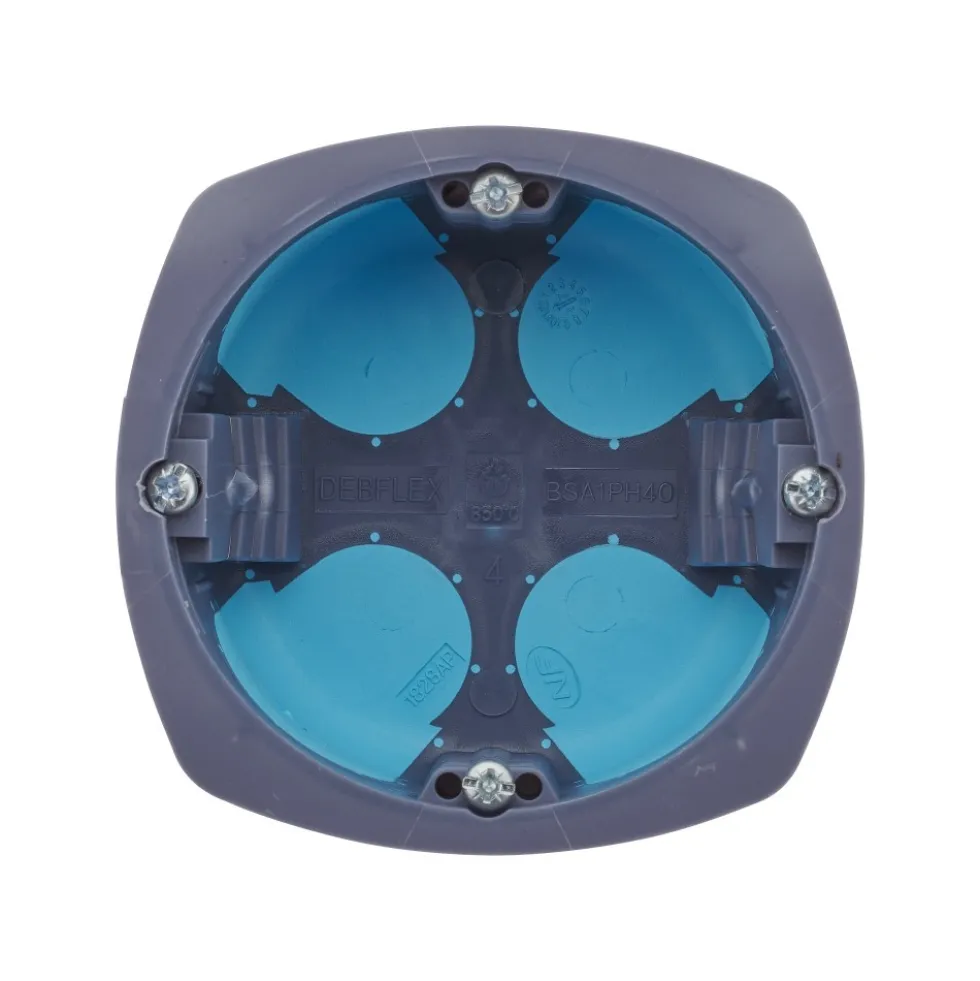 Boîte d'encastrement multimatériaux - 1 poste - 67/40 - lot de 5 - Stopair DEBFLEX