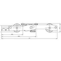 Boîte de sabot pour ferrure coulissante levante GU 937 - K-16493 FERCO