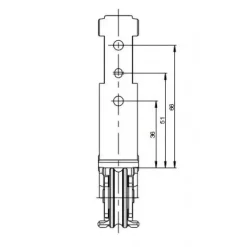 Boîte de sabot pour ferrure coulissante levante GU 937 - K-16493 FERCO