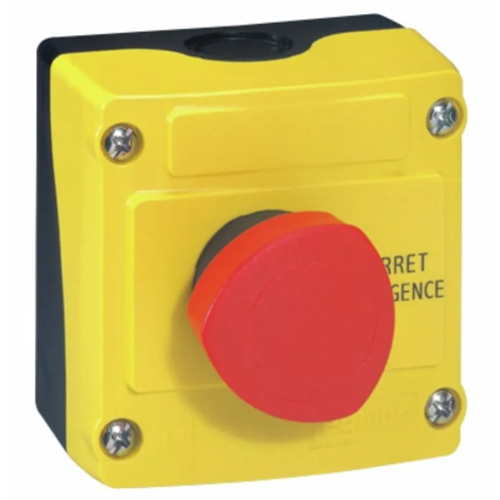 Boîte équipée avec bouton "coup de poing" LEGRAND