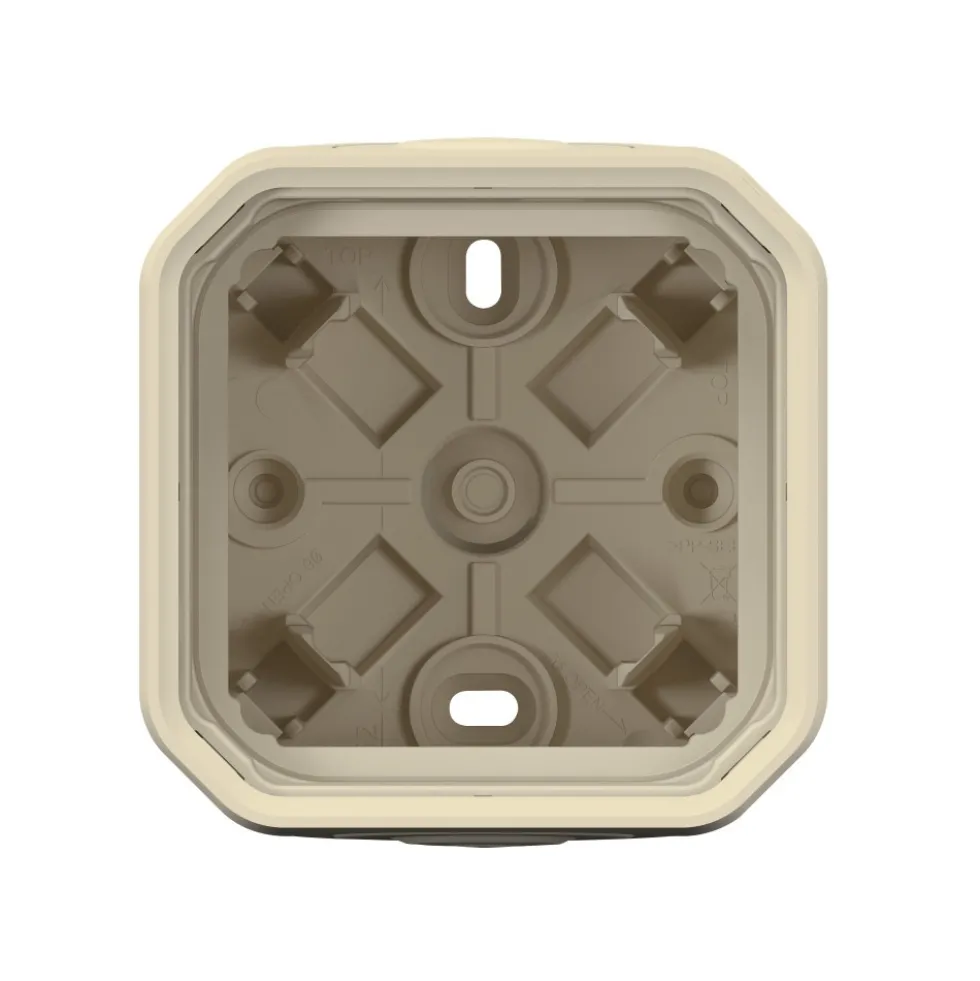 Boîtier saillie étanche - 1 poste avec 2 embouts à membrane - Plexo LEGRAND