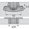 Boîtier à visser pour charnières 180°,230° Sélekta Pro 2000 HETTICH