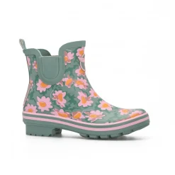 Bottine de pluie Daisies - vert ROUCHETTE